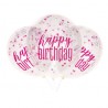 Ballons Happy Birthday Avec Confetti