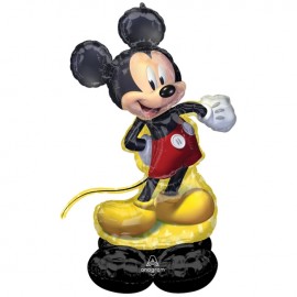 Ballon Mickey Mouse avec Base 83x132 cm