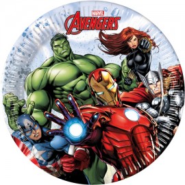 8 Assiettes Les Avengers 20 cm