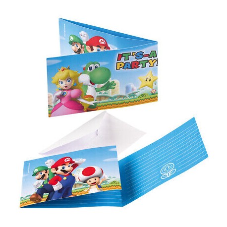 Invitations Mario Bros