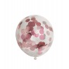6 ballons de confettis en papier métalisé 30 cm