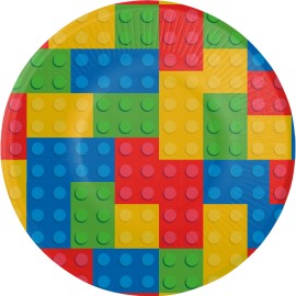 8 Assiettes Lego 23 cm