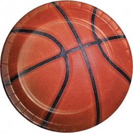 8 Assiettes Basketball 18 cm
