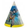 6 Chapeaux Cônes Batman en Papier