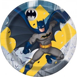 8 Assiettes Batman 23 cm