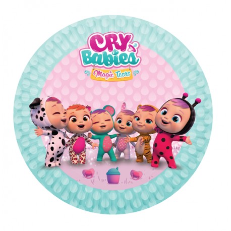 8 Assiettes Cry Babies Magic Tears 23 cm