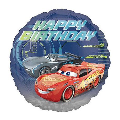 Ballon Brillant Cars 3 Happy Birthday
