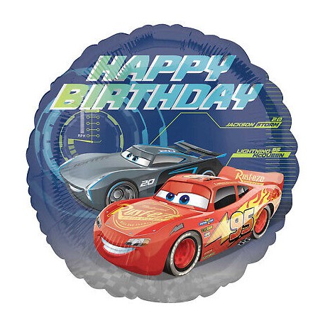 Ballon Brillant Cars 3 Happy Birthday