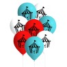 8 Ballons en Latex à Motif Cirque