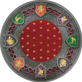 8 Platos Medieval Metalizados 18 cm
