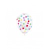 6 Ballons avec confettis de papier 30 cm