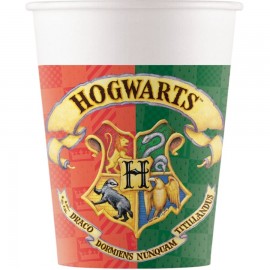 8 Gobelets en Carton Harry Potter 200 ml