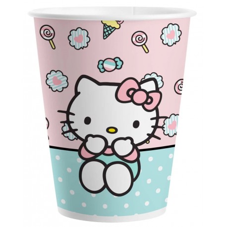 8 Gobelets Hello Kitty 200 ml