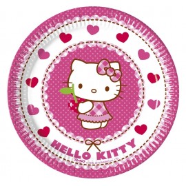 Assiettes Jettables Hello Kitty