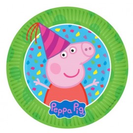 8 Assiettes Peppa Pig 18 cm