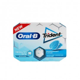 12 Chicles Trident Oral B Menta Sin Azúcar