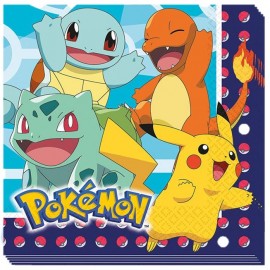 16 Serviettes Pokémon 33 cm