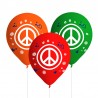 8 ballons Hippie en latex