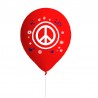 8 ballons Hippie en latex