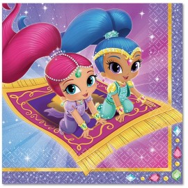 16 Serviettes Shimmer & Shine 33 cm