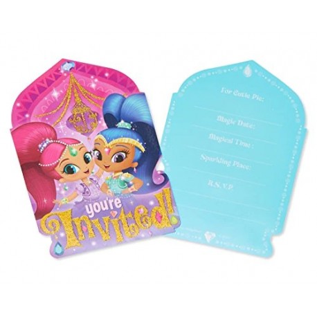 8 Invitations Shimmer & Shine