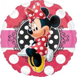 Ballon Minnie Mouse Portrait à Paillettes