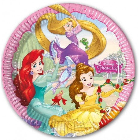 8 Assiettes Princesse de Rêve Disney 23 cm