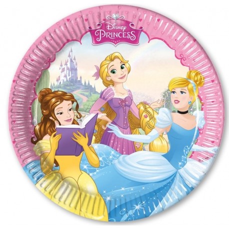 8 Assiettes Princesse de Rêve 20 cm