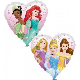 Ballon en forme de Cœur Princesses