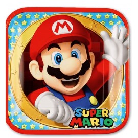 8 Assiettes Super Mario 23 cm
