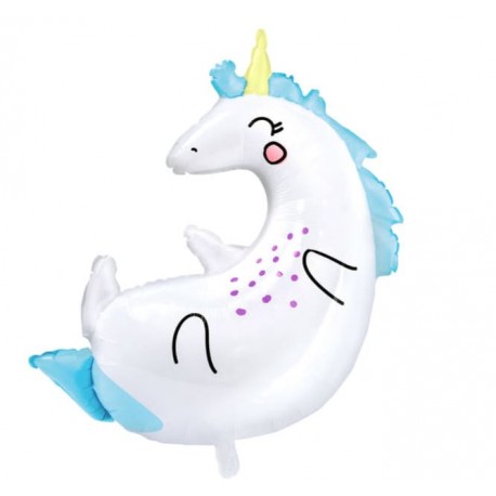 Ballon licorne 70 x 75 cm