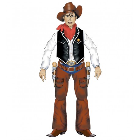 Cowboy articulé 140 cm