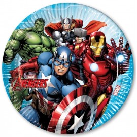 8 Assiettes Les Avengers 23 cm