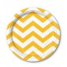 8 Assiettes Rondes Chevron 18 cm
