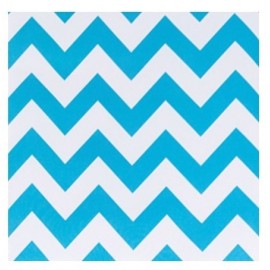 16 serviettes de table à chevrons