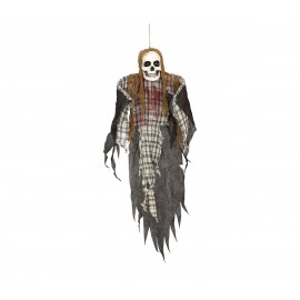 Pendentif squelette à carreaux 120 cm