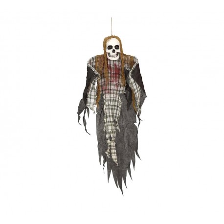 Pendentif squelette à carreaux 120 cm