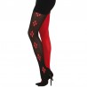 Collants rouges et noirs Harlequin Adultes