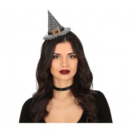 Diadema Gorro Bruja Plata