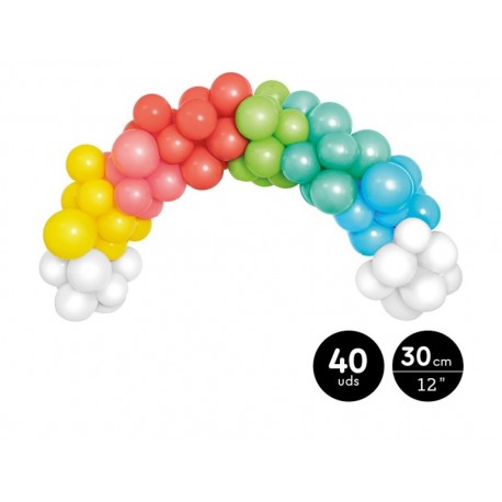 Guirlande de ballons arc-en-ciel 150 cm