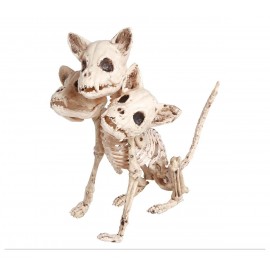 Squelette Chien à 3 Têtes 34 cm