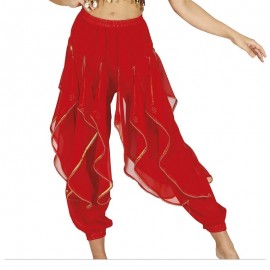 Pantalon de danse orientale Rouge
