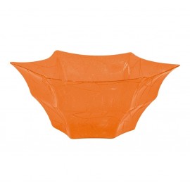 Plateau aperetif orange 30X14 cm en plastique