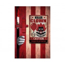 Panneau Killer Clown 24X36 cm