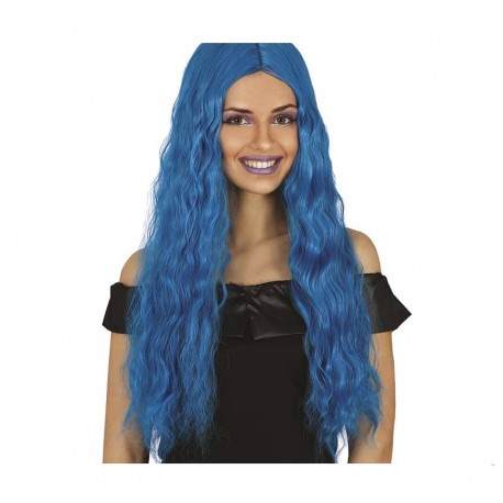 Perruque Crinière Bleue
