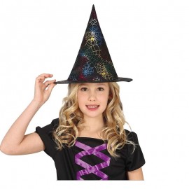 Chapeau de sorcière en toile d'araignée pour enfants