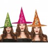 Chapeau de sorcière néon assorti