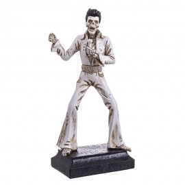 Squelette Elvis Presley Polyrésine 14 X 9 X 31 Cm