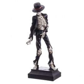 Squelette Michael Jackson Polyrésine 13 X 10 X 32 Cm