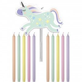 Bougies Licorne pour Gâteaux
